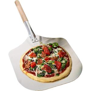 imageKitchen Supply 14Inch x 16Inch Aluminum Pizza Peel with Wood Handle