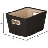 imageHoneyCanDo Medium Storage Bin Black SFT03072 BlackBlack