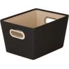 imageHoneyCanDo Medium Storage Bin Black SFT03072 BlackBlack