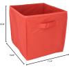 imageHoneyCanDo SFT01763 Kids Storage Bins Soft and Foldable Organizers PurpleRed