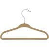imageHoneyCanDo 60Pack Kids Velvet Touch Suit Hangers tan