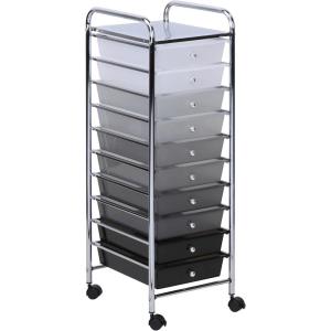 imageHoneyCanDo 10 Drawer Cart Shaded CRT05255 AssortedCart