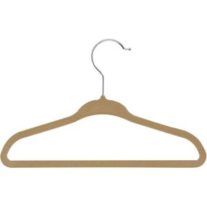 imageHoneyCanDo 60Pack Kids Velvet Touch Suit Hangers tan