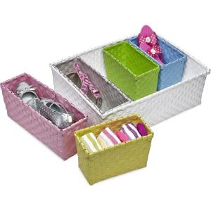 imageHoneyCanDo SFT06718 6Piece Nested Basket Set Pastel Multicolor