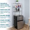 imageHoneyCanDo 4Tier OverTheToilet Storage Shelf  SpaceSaving Steel Bathroom Restroom Organizer with Neutral Chrome Finish Ideal for Towels Toiletries ampamp Essentials  24quotW x 68quotH x 11quotD