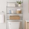 imageHoneyCanDo BTH05079 3Tier Metal Bathroom Shelf Space Saver 945 x 2283 x 5984 Chrome3Tier Bathroom Tower Shelf