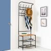 imageHoneyCanDo Entryway Storage Valet 2575quot L x 1225quot W x 7025quot H Black