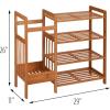 imageHoneyCanDo SHO02222 4Tier Bamboo Entryway Organizer