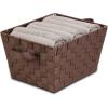 imageHoneyCanDo STO02985 Nested Woven Tote with Liner Esspresso Brown SmallBrown