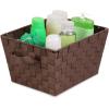imageHoneyCanDo STO02985 Nested Woven Tote with Liner Esspresso Brown SmallBrown