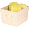 imageHoneyCanDo STO02985 Nested Woven Tote with Liner Esspresso Brown SmallCream