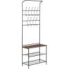 imageHoneyCanDo Entryway Storage Valet 2575quot L x 1225quot W x 7025quot H Black