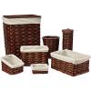 imageHoneyCanDo HMP01866 7Piece Wicker Hamper Kit