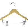 imageHoneyCanDo HNGT01225 10Pack Kids Basic Hanger with Clips m 10 Maple