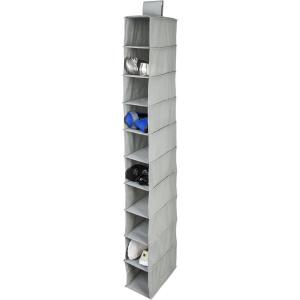 imageHoneyCanDo 10 Shelf Shoe Org Natural SFT01254 NaturalGrey