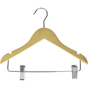 imageHoneyCanDo HNGT01225 10Pack Kids Basic Hanger with Clips m 10 Maple