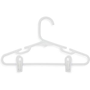 imageHoneyCanDo HNGT01329 Kids Tubular Hanger with Clips White 18Pack