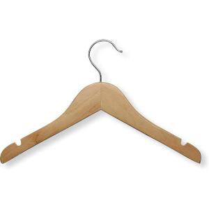 imageHoneyCanDo Kids Wood Shirt Hangers 5 pk HNG01224 Natural
