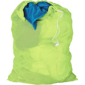 imageHoneyCanDo LBG01643 Mesh Laundry Bag with Drawstring Pink 25Inches L x 36Inches HNeon Green