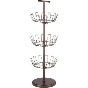 imageHoneyCanDo SHO02221 Shoe Tree with Spinning Handle Bronze 4Tier 30 lbsBronze