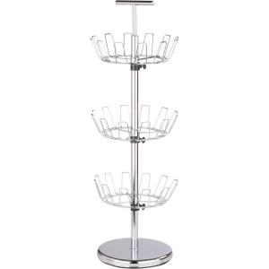 imageHoneyCanDo SHO02221 Shoe Tree with Spinning Handle Bronze 4Tier 30 lbsChrome