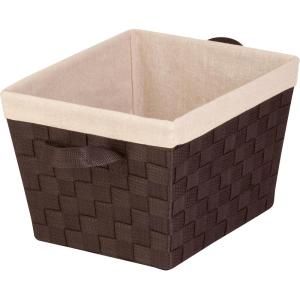 imageHoneyCanDo STO02985 Nested Woven Tote with Liner Esspresso Brown SmallEspresso