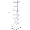 imageHoneyCanDo BTH03484 6 Tier Metal Tower Bathroom Shelf 126 L x 11 W x 598 H ChromeChrome