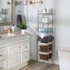 imageHoneyCanDo BTH03484 6 Tier Metal Tower Bathroom Shelf 126 L x 11 W x 598 H ChromeChrome