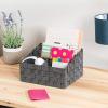 imageHoneyCanDo OFC03611 Woven Mail and File Desk Organizer 12 x 1025 x 7quot Espresso BrownSaltPepper