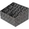 imageHoneyCanDo OFC03611 Woven Mail and File Desk Organizer 12 x 1025 x 7quot Espresso BrownSaltPepper