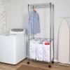 imageHoneyCanDo SRT01154 Urban Rolling Laundry Center Chrome TripleSorter
