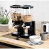 imageHoneyCanDo Zevro Essential DualControl Dry Food Dispenser  Effortless ampamp Organized Storage for Cereal Dog Food or Snack Dispenser for All Kinds of Treats 175 oz Each Capacity BlackChrome