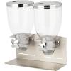imageZevro Indispensable Designer Dry Food Dispenser Dual Control Stainless Steel SilverDesigner Edition Double Dispenser
