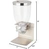 imageZevro Indispensable Designer Dry Food Dispenser Dual Control Stainless Steel SilverSilver