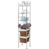 imageHoneyCanDo BTH03484 6 Tier Metal Tower Bathroom Shelf 126 L x 11 W x 598 H ChromeChrome