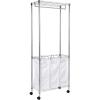 imageHoneyCanDo SRT01154 Urban Rolling Laundry Center Chrome TripleSorter