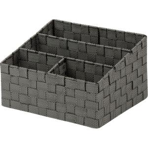 imageHoneyCanDo OFC03611 Woven Mail and File Desk Organizer 12 x 1025 x 7quot Espresso BrownSaltPepper