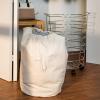 imageHoneyCanDo HMP02108 Steel Canvas Rolling Laundry Hamper ChromeCanvas Bag