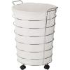 imageHoneyCanDo HMP02108 Steel Canvas Rolling Laundry Hamper ChromeCanvas Bag