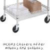 imageHoneyCanDo 3 Shelf Chrome Storage Cart CRT01451 Chrome3Tier Rolling Utility Cart