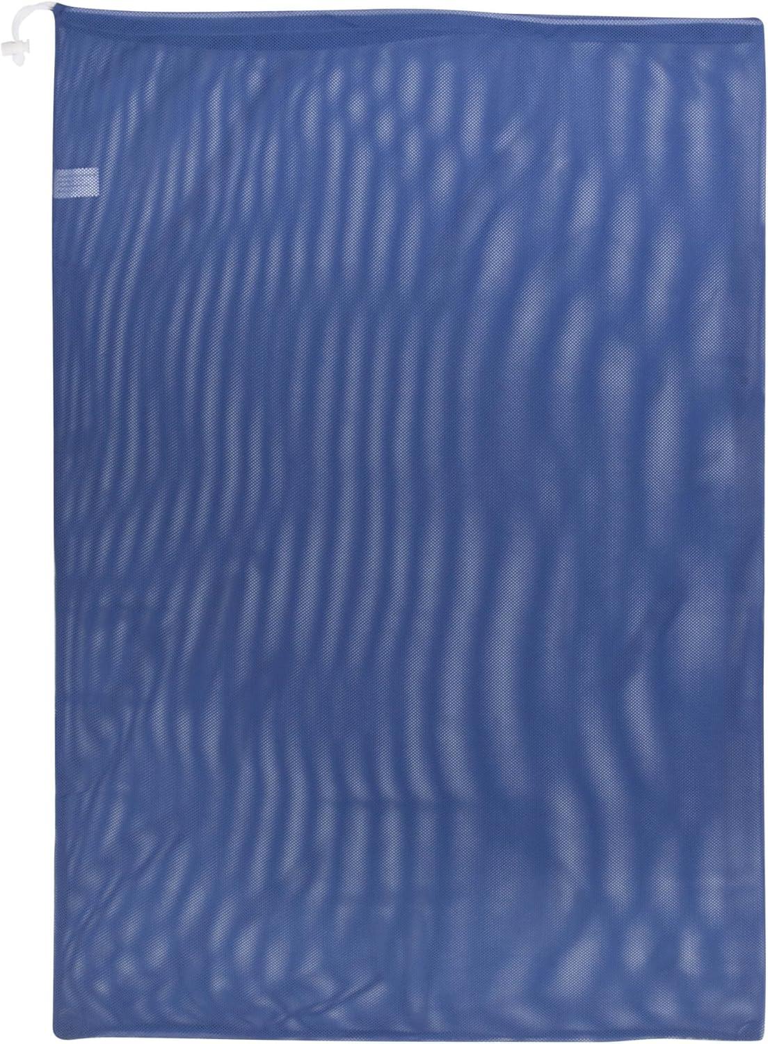 imageHoneyCanDo LBG01161 Mesh Laundry Bag with Drawstring Blue 24inches L x 36Inches H