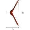 imageHoneyCanDo No Slip Wooden Coat Hangers Cherry Wood 24PackCherry