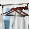 imageHoneyCanDo No Slip Wooden Coat Hangers Cherry Wood 24PackCherry