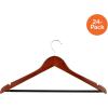 imageHoneyCanDo No Slip Wooden Coat Hangers Cherry Wood 24PackCherry