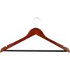 imageHoneyCanDo No Slip Wooden Coat Hangers Cherry Wood 24PackCherry