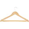 imageHoneyCanDo Sturdy Maple Wood Hangers  NonSlip Grooved Bar Perfect for Shirts and Suits Durable ampamp Stylish 24PackMaple