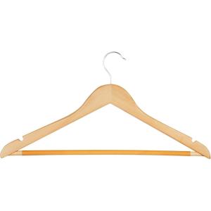 imageHoneyCanDo Sturdy Maple Wood Hangers  NonSlip Grooved Bar Perfect for Shirts and Suits Durable ampamp Stylish 24PackMaple