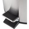 imageHoneyCanDo Mini Stainless Steel Trash Can with Lid and Foot Pedal TRS01449 Silver