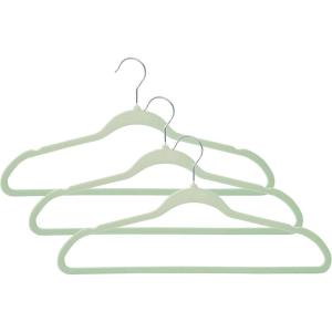 image25Pack SlimProfile NonSlip Velvet Hangers MintPack of 3