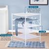 imageHoneyCanDo 5Tier Mesh Laundry Drying Rack  Soft Nylon for Sweaters Delicates ampamp Fine Washables  Foldable and Easy to Store